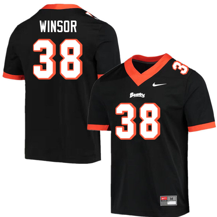 Men #38 AJ Winsor Oregon State Beavers College Football Jerseys Stitched-Throwback